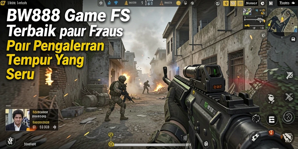 Tampilan gameplay BW888 yang menegangkan dalam pertempuran FPS.