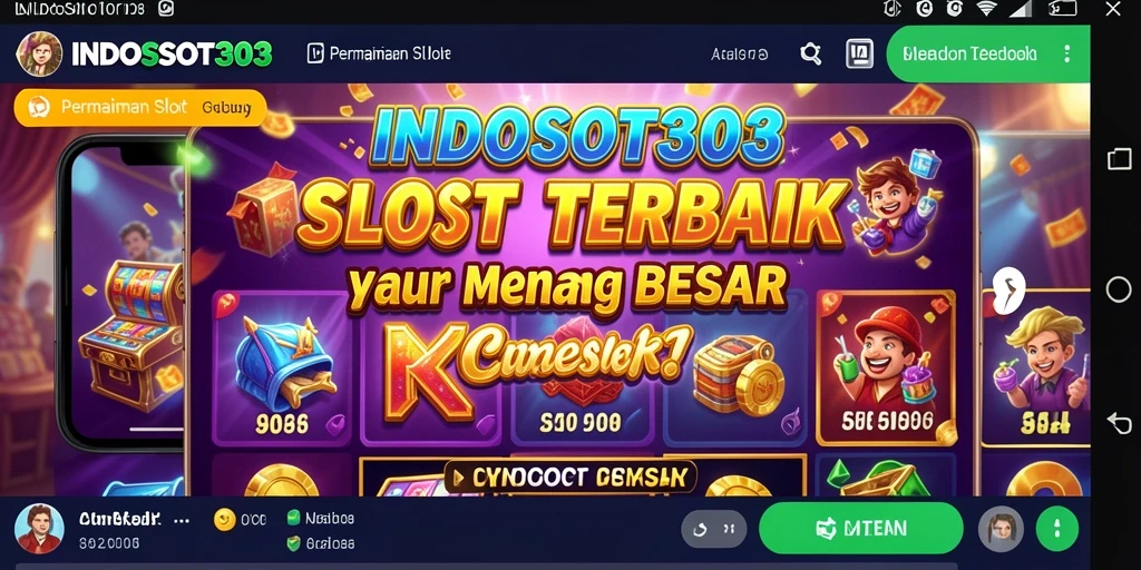 Tampilan gameplay seru dari INDOSLOT303 dengan berbagai tema menarik.
