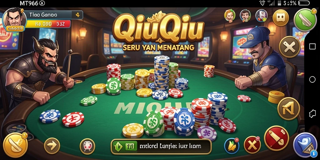 Tampilan gameplay seru QiuQiu di MT966.