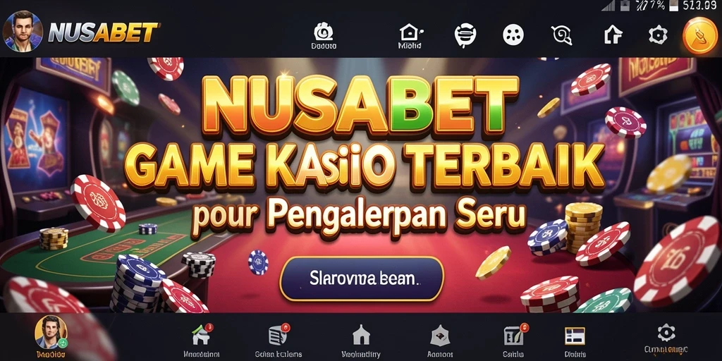 Tampilan menarik dari gameplay NUSABET di kasino virtual.