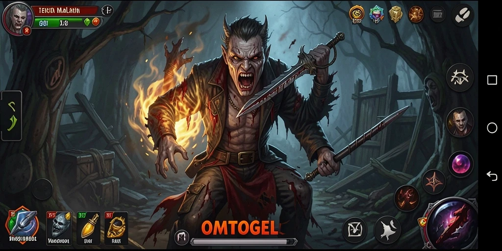 Tampilan gameplay mencekam dari OMTOGEL yang penuh ketegangan.