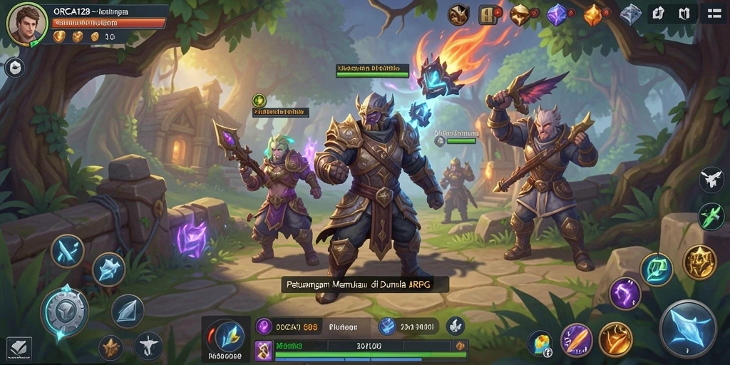Tampilan gameplay ARPG yang memukau dari ORCA128.