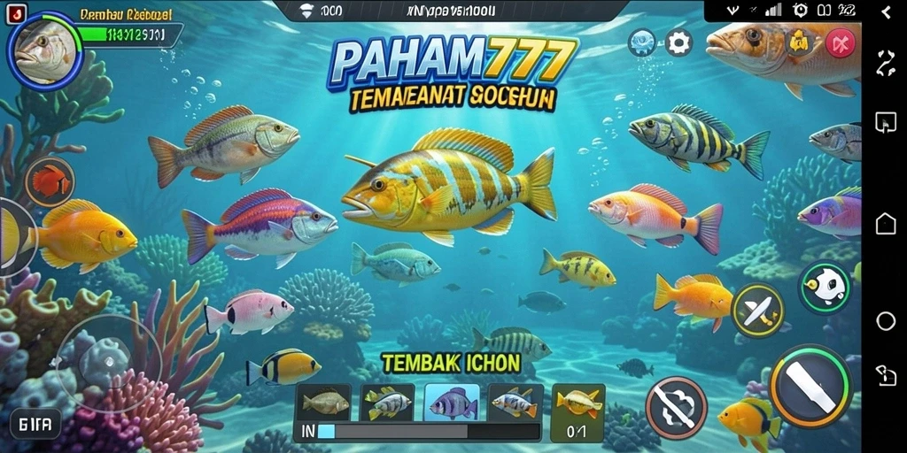 Gameplay menarik dalam PAHAM777 menembak ikan dengan berbagai senjata.