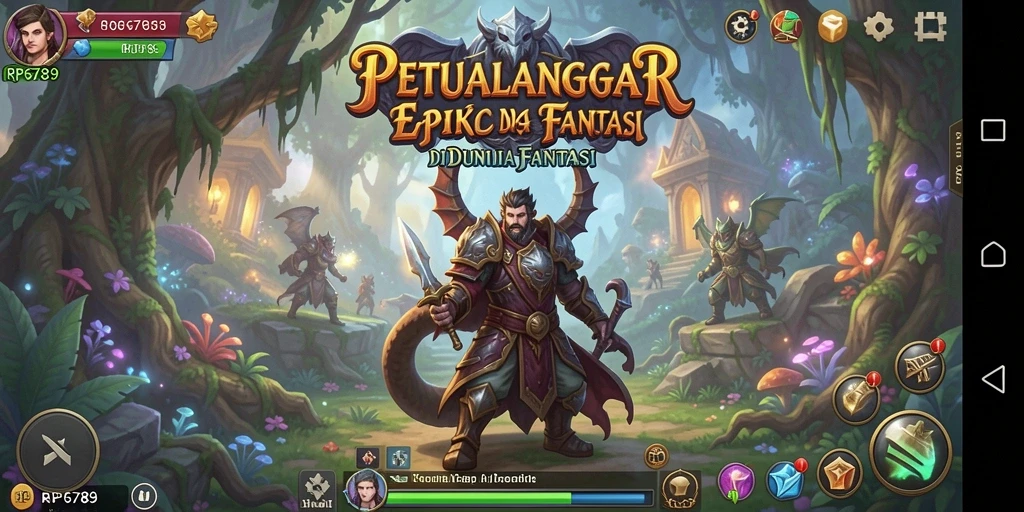 Tampilan gameplay RP6789 yang mendebarkan saat menjelajahi dunia fantasi.