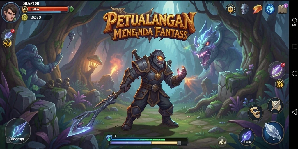 Screenshots SIAP108 menampilkan aksi seru dalam dunia petualangan yang kaya.